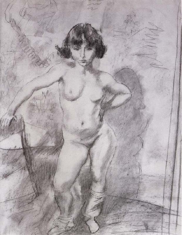 Jules Pascin Naked maiden Keludina oil painting image
